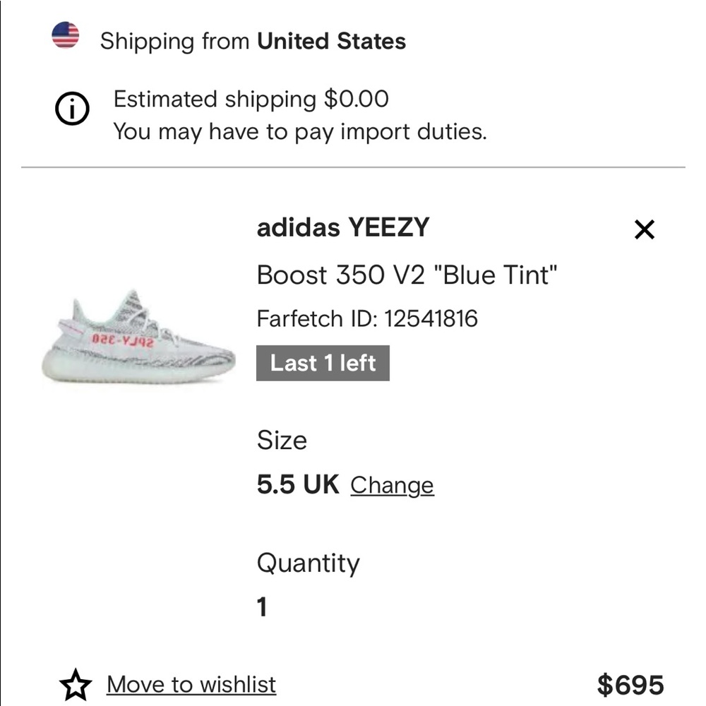 Yeezy boost 350 V2 “Blue tint” - Picture 7 of 7